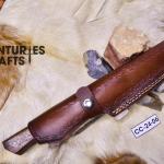 Precision Slicing: 12-Inch Damascus Steel Hunting Meat Knife