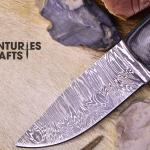 Rugged Precision: 8-Inch Damascus Steel Jungle Blade