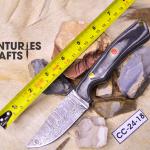 Rugged Precision: 8-Inch Damascus Steel Jungle Blade