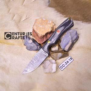Rugged Precision: 8-Inch Damascus Steel Jungle Blade