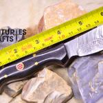 Hunting Ready: 6.5-Inch Damascus Steel skinning Knife