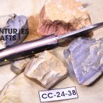 Hunting Ready: 6.5-Inch Damascus Steel skinning Knife