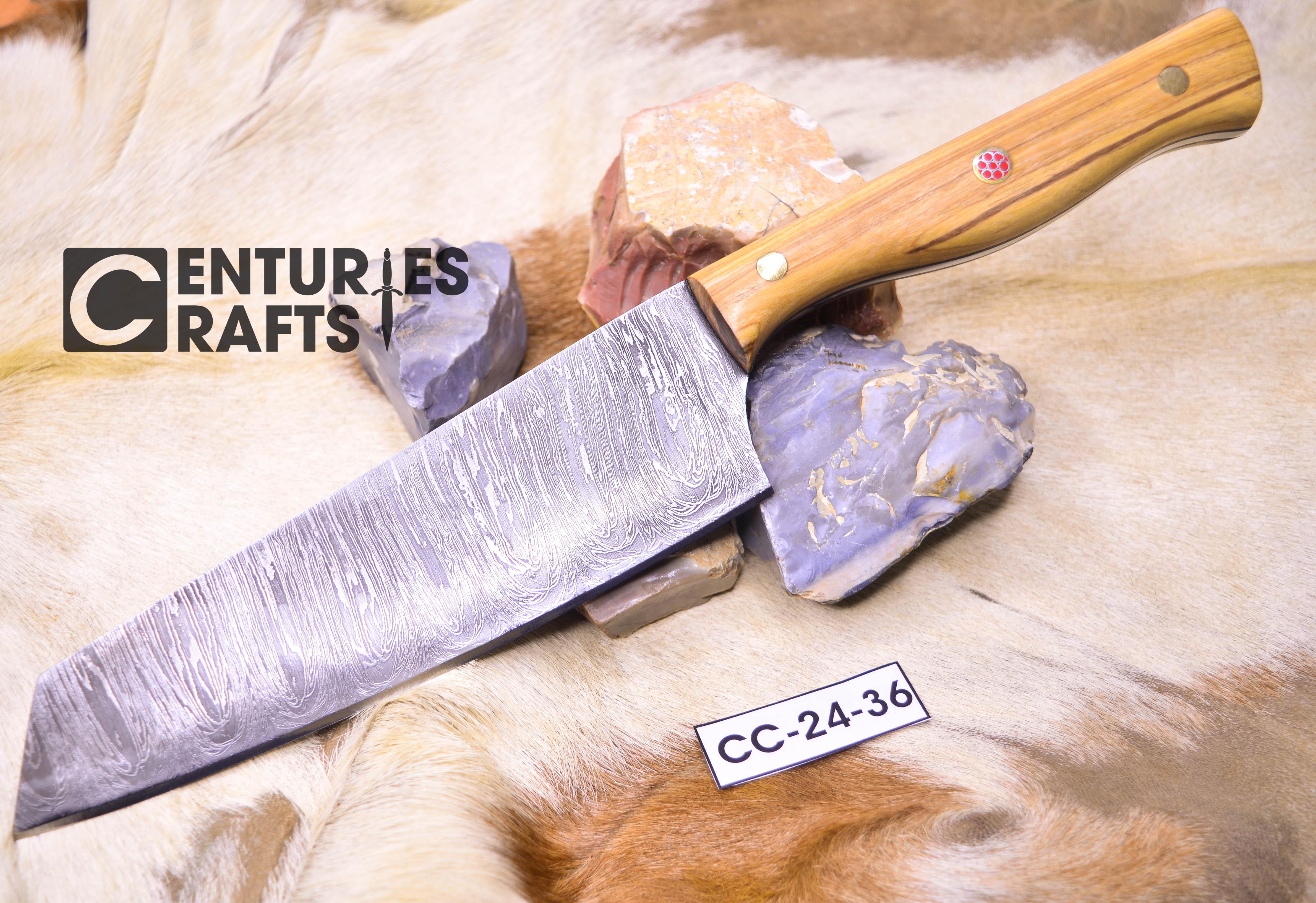 Elevate Your Campfire Cooking: 12.5-Inch Damascus Chef Knife
